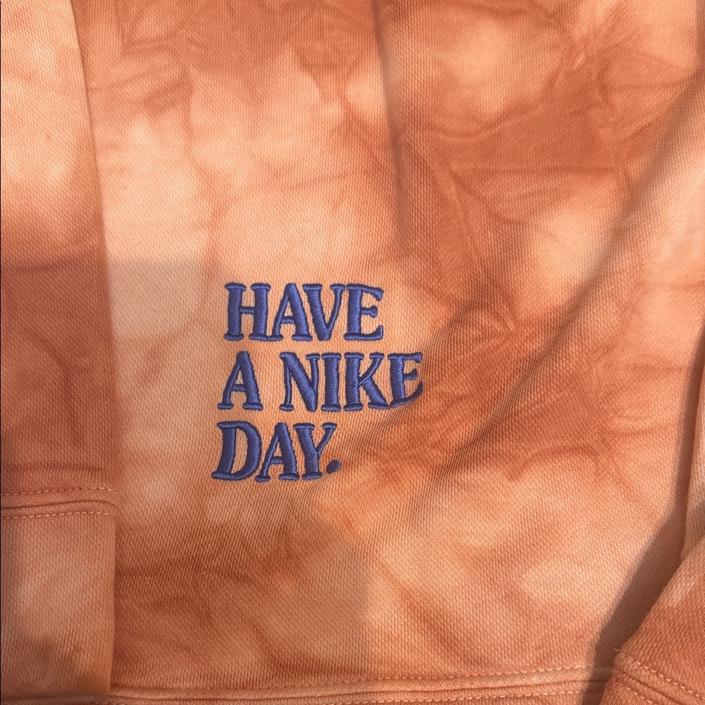 Nike Sportswear Have A Nike Day Tie Dye Crewneck Sweatshirt in Crimson Bliss - Picture 5 of 7
